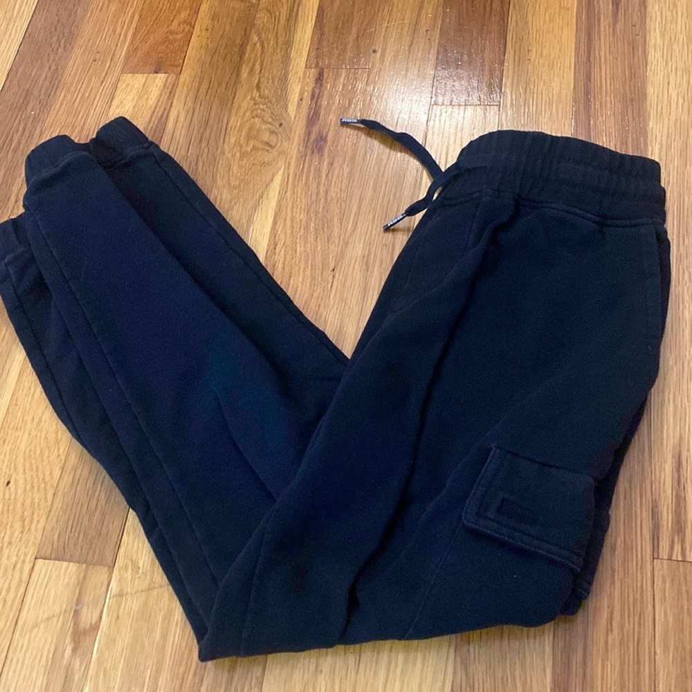 RSQ Boys Black Joggers Size L